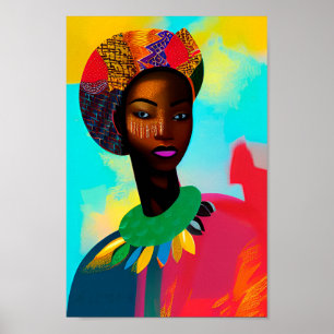 Afrikanische Kunst Schwarze Frauen Kunst Afrikanis Poster