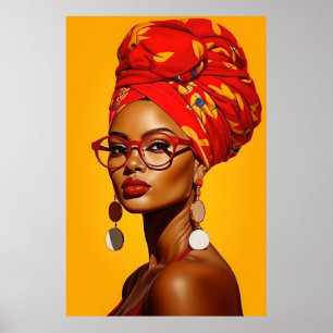 Afrikanische Kunst Schwarze Kunst Ladonna Poster