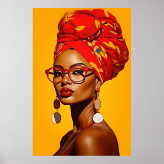 Afrikanische Kunst | Schwarze Kunst | Ladonna Poster