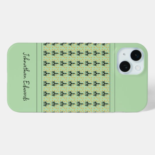 Afrikanische Kunst - Silhouette Case-Mate iPhone Hülle (Rückseite (Horizontal))