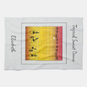 Afrikanische Kunst, tropische Sonnenuntergänge Geschirrtuch (Horizontal)