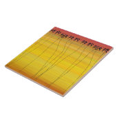 afrikanische Kunst, tropischer Sonnenschein Fliese (Seite)