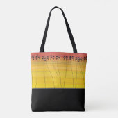 afrikanische Kunst, tropischer Sonnenschein Tasche (Rückseite)