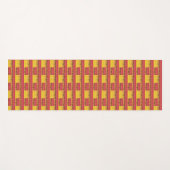 Afrikanische Kunst, tropischer Sonnenuntergang Yogamatte (Vorderseite (Horizontal))