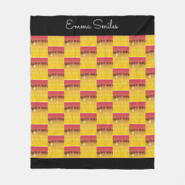 Afrikanische Kunst, tropisches Sommermuster Fleecedecke