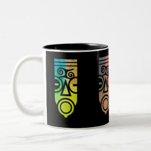 afrikanische Kunst Zweifarbige Tasse