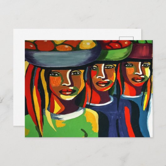 Afrikanische Kunsterlebnisse Postkarte (Vorne/Hinten)