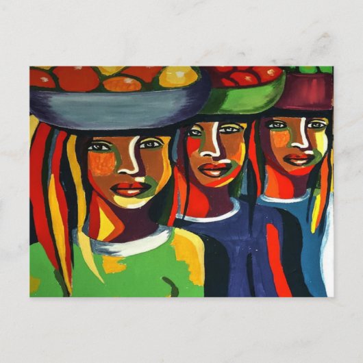 Afrikanische Kunsterlebnisse Postkarte (Vorderseite)