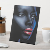 afrikanische Kunsthistorensignatur Sockelschild (In SItu)