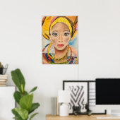 Afrikanische Künstlerin Poster (Heimbüro)