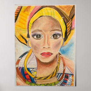 Afrikanische Künstlerin Poster