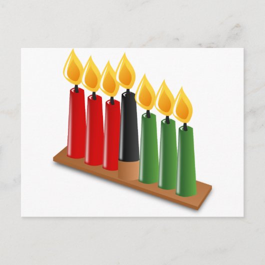 afrikanische Kwanzaa Postkarte (Vorderseite)