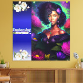 Afrikanische Lady Portrait Wall Artwork Leinwanddruck (Insitu (Wohnzimmer))