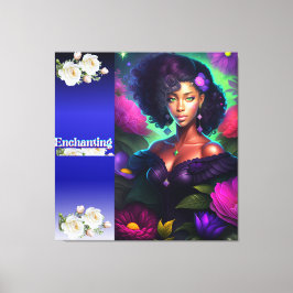 Afrikanische Lady Portrait Wall Artwork Leinwanddruck