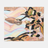 afrikanische Ladys Fleece Blanket - Kunstmalerei (Vorderseite (Horizontal))