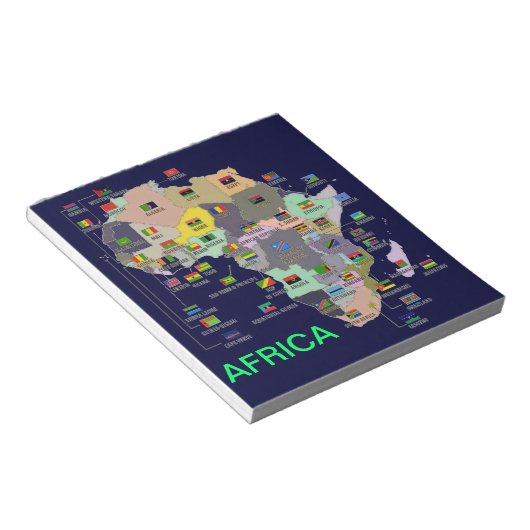 AFRIKANISCHE LÄNDER NOTIZBLOCK (angewinkelt)