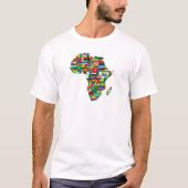 Afrikanische Landkarte Farbiger T - Shirt (Vorderseite)