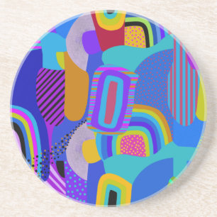 Afrikanische Landkarte mit maximalistischer Landsc Getränkeuntersetzer