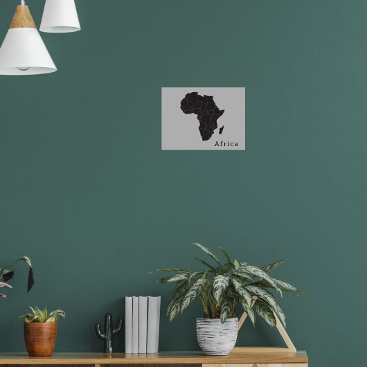Afrikanische Landkarte Poster (Wohnzimmer 1)