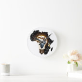 Afrikanische Landkarte Runde Wanduhr (Zuhause)