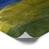 Afrikanische Landschaft, abstrakte Kunst des Augus Poster (Ecke)