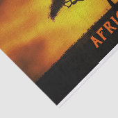 Afrikanische Landschaft Acacia Tree Seidenpapier (Ausschnitt)