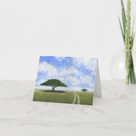 Afrikanische Landschaft Feiertagskarte