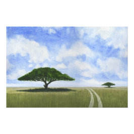 Afrikanische Landschaft Fotodruck
