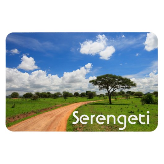 Afrikanische Landschaft Magnet (Horizontal)