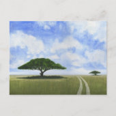 Afrikanische Landschaft Postkarte (Vorderseite)