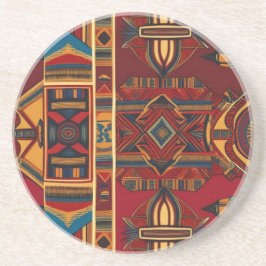 Afrikanische Leinwand Getränkeuntersetzer