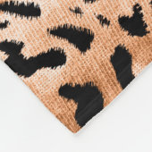 afrikanische Leopardrucke nahtlos Fleecedecke (Ecke)