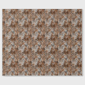 afrikanische Leopardrucke nahtlos Geschenkpapier (Flach)