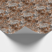 afrikanische Leopardrucke nahtlos Geschenkpapier (Ecke)