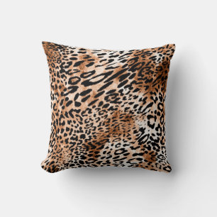 afrikanische Leopardrucke nahtlos Kissen