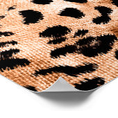 afrikanische Leopardrucke nahtlos Poster (Ecke)