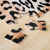 afrikanische Leopardrucke nahtlos Puzzle (Seite)