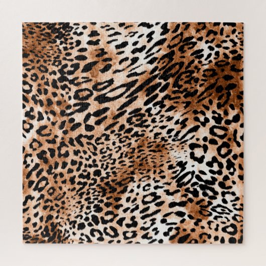 afrikanische Leopardrucke nahtlos Puzzle (Vertikal)