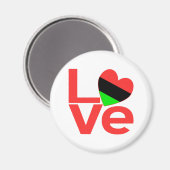 Afrikanische LIEBE Magnet (Vorderseite/Rückseite)