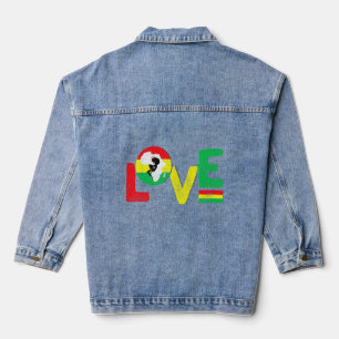 Afrikanische Liebe Schwarze Geschichte Prix Afrika Jeansjacke