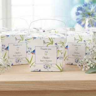 Afrikanische Lilie mit Blaumeisenmutter und Baby Geschenkschachtel