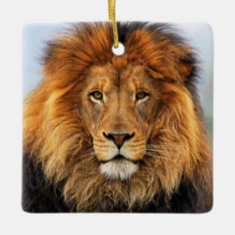 afrikanische Lion 1 Keramikornament