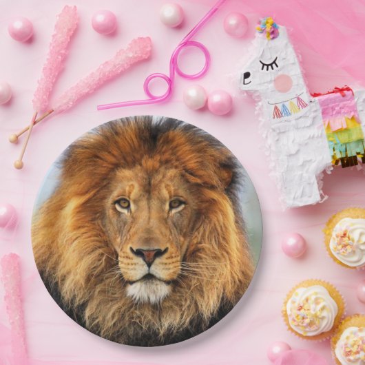afrikanische Lion 1 Pappteller (Party)