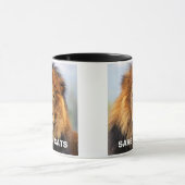 afrikanische Lion 1 Tasse (Zentrum)