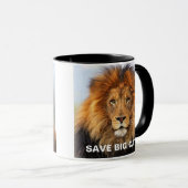 afrikanische Lion 1 Tasse (VorderseiteRechts)