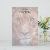Afrikanische Lion Briefpapier (Stehend Vorderseite)