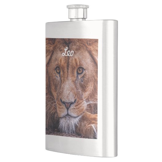 Afrikanische Lion Flachmann (Links)