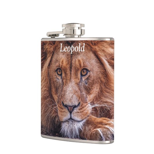 Afrikanische Lion Flachmann (Links)