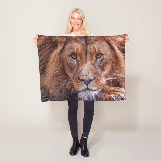 Afrikanische Lion Fleecedecke (Beispiel)