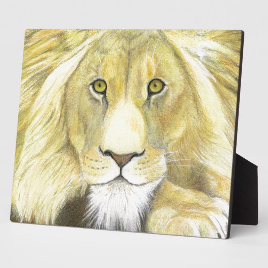 Afrikanische Lion Fotoplatte (Seite)